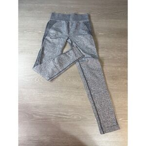 GYMSHARK Seamless Athletic Leggings Grey Heathered High Waist Workout Fitness
